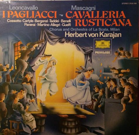 Pagliacci & Cavalleria rusticana, 1968 : Herbert von Karajan : 